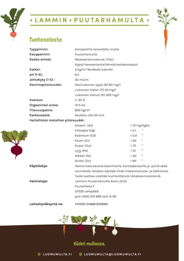LAMMIN Luomupuutarhamulta - n.1000l (suursäkki) - vain Pirkanmaan alueella - Image 2