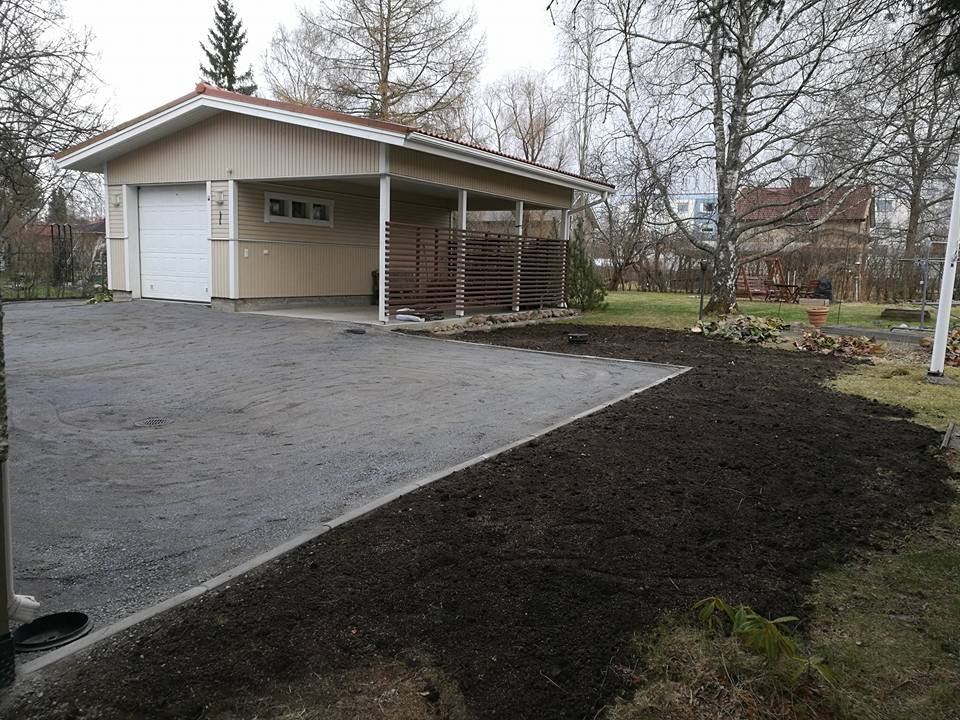 Pihan pinnoitus 2 piha muutos jalkeen